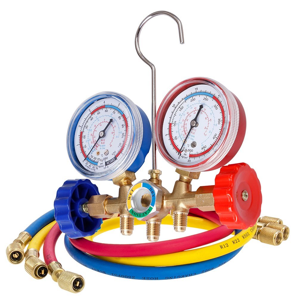 AC Diagnostic Manifold Gauge Set Charging Hose