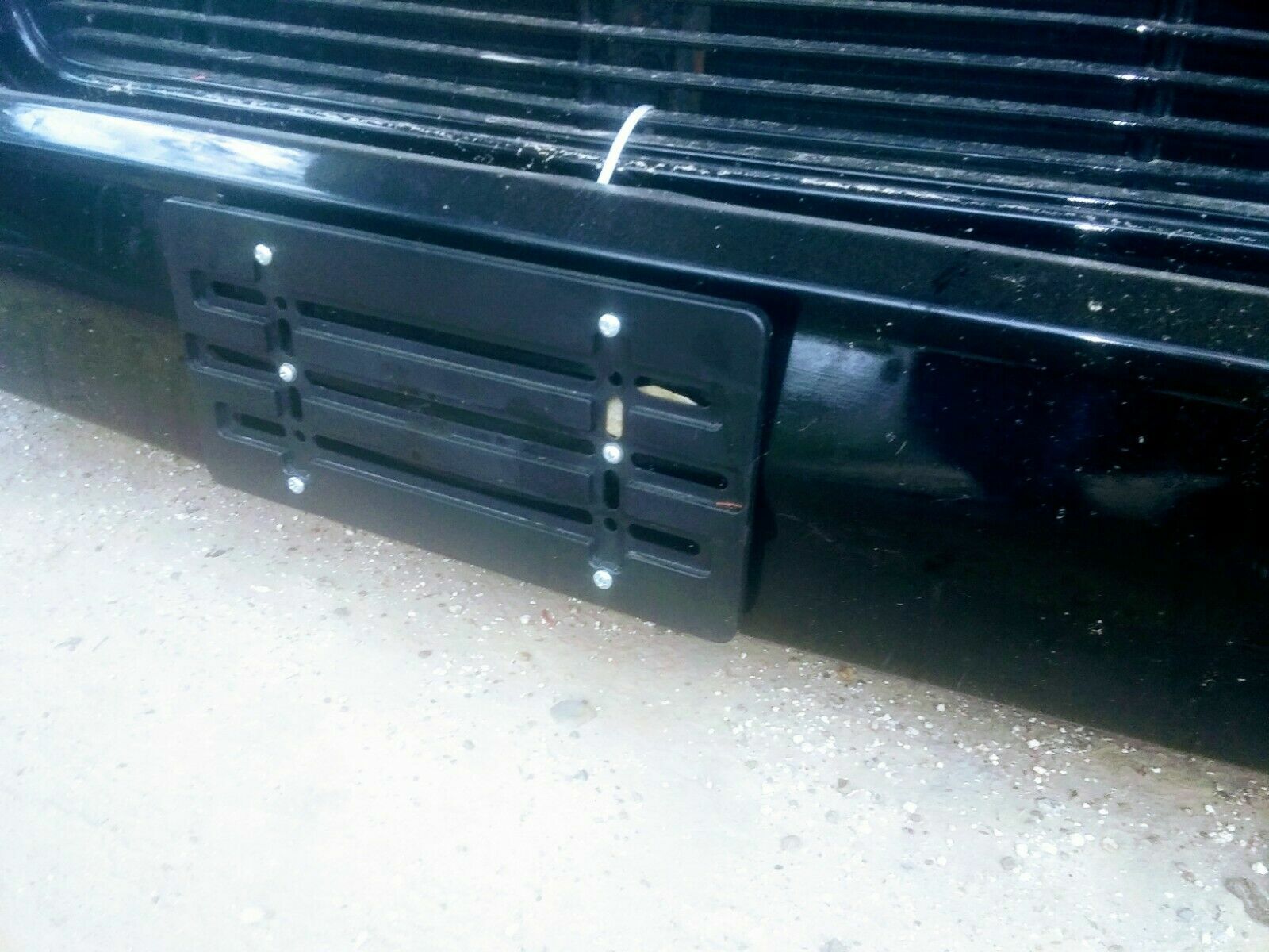 Universal License Plate Tag Holder Mounting Relocator Adapter Bumper Kit Bracket