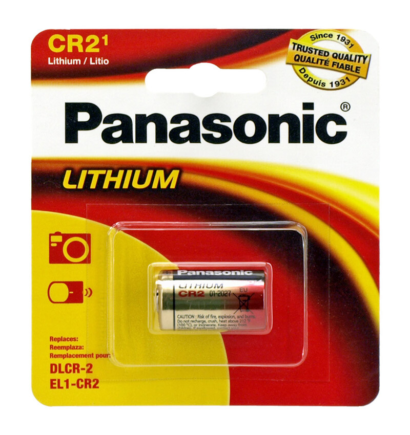 2 Pack Panasonic CR-2 CR2 Lithium 3v Lithium Battery