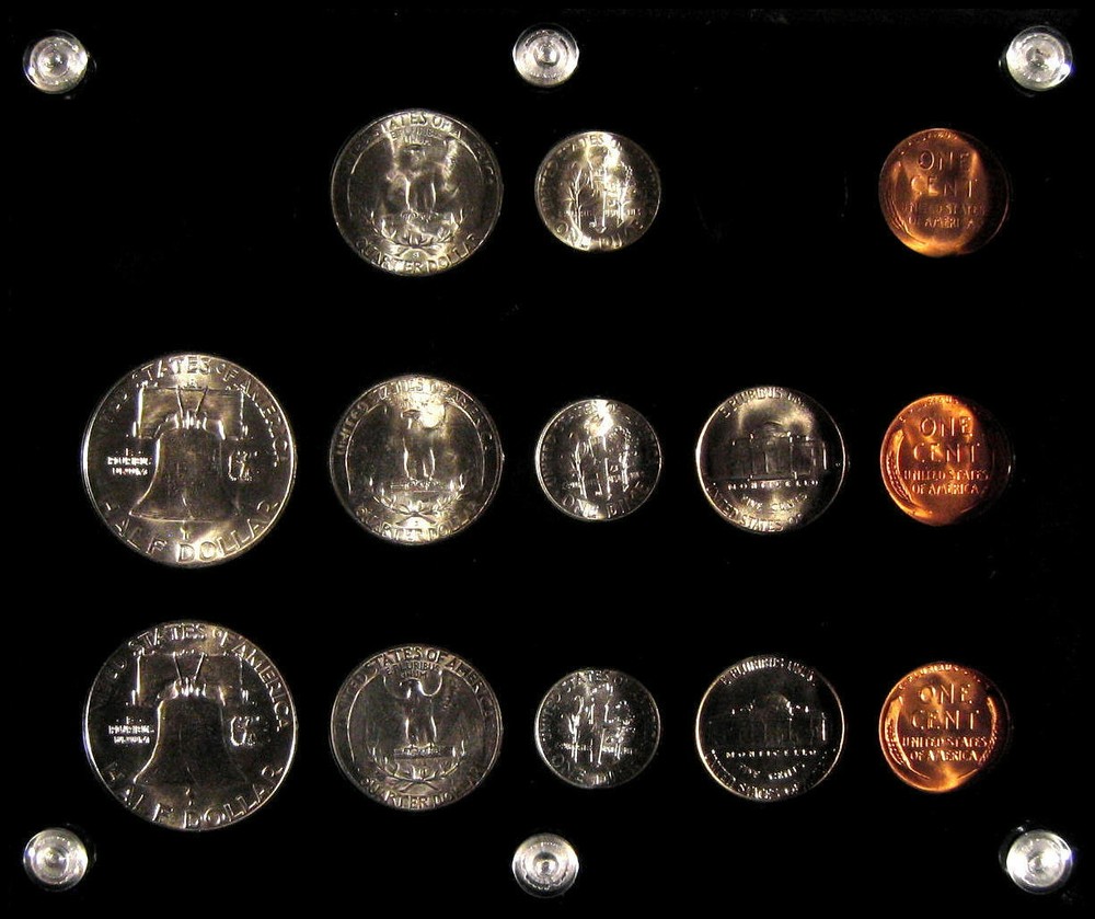 1950 P,D&S U.S. COINS GEM UNCIRCULATED SILVER MINT SET !