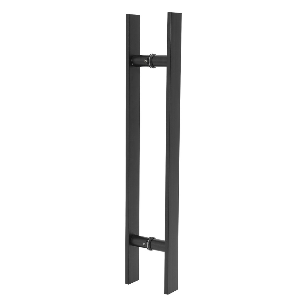 Double Sided Stainless Steel Door Handle black H Shape Door Pull Handle