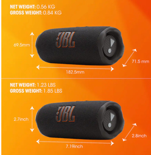 JBL Flip 7 Portable Waterproof Bluetooth Speaker