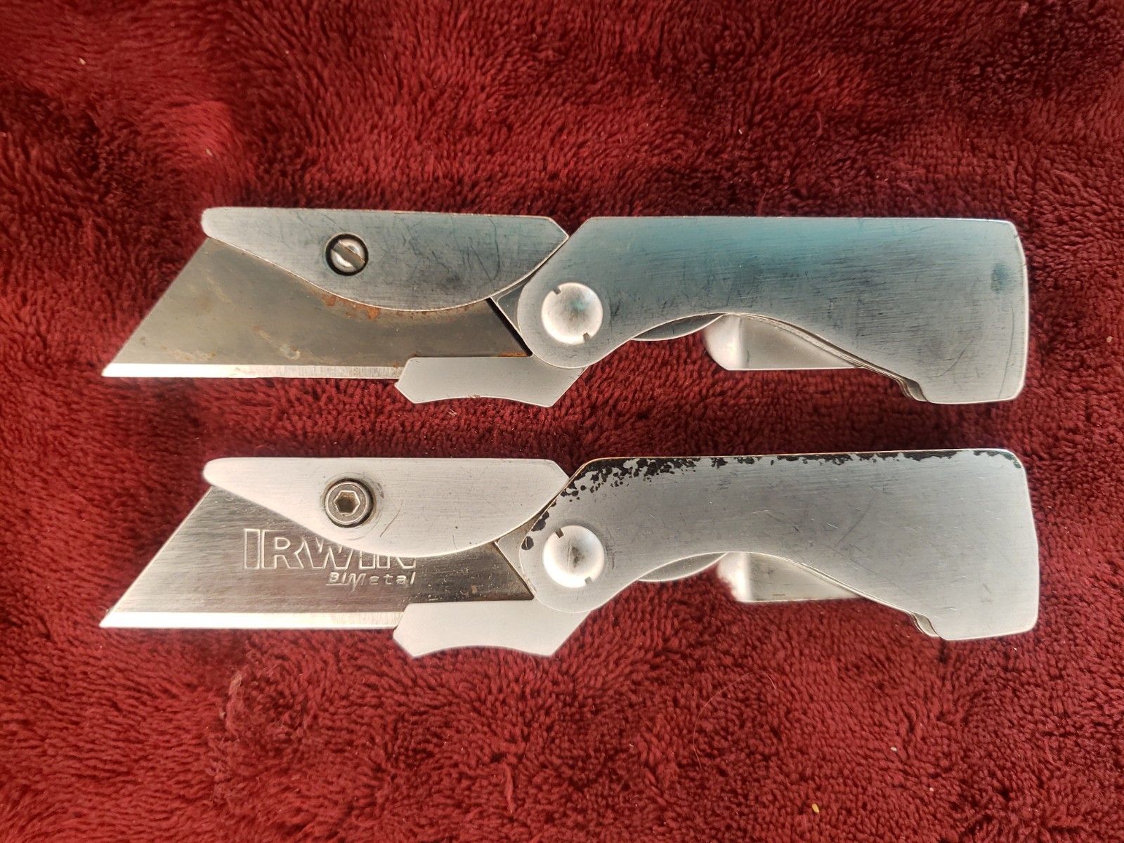 🔪 Lot 2 Gerber EAB Utility Razor Blade Box Cutter Pocket Clip Folding Knife