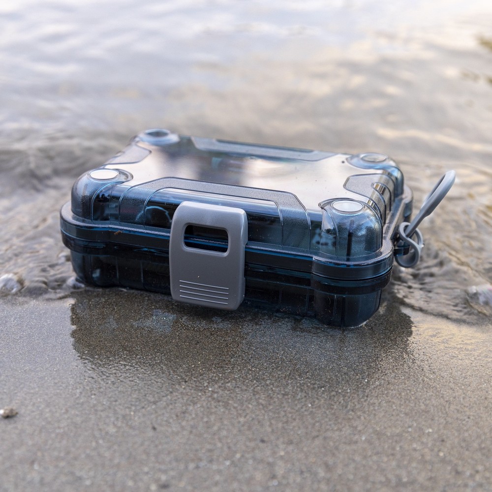 Small Watertight Dry Box Blue Polycarbonate Solid Print