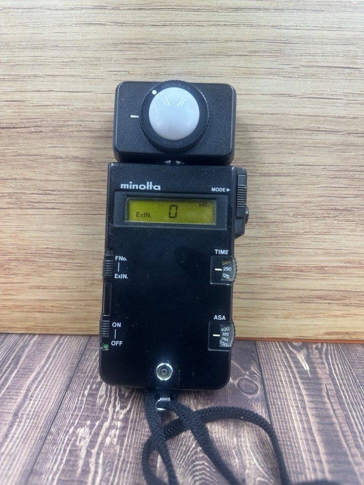 Minolta Flash Meter III Black Spherical Diffuser Digital Exposure Light Meter