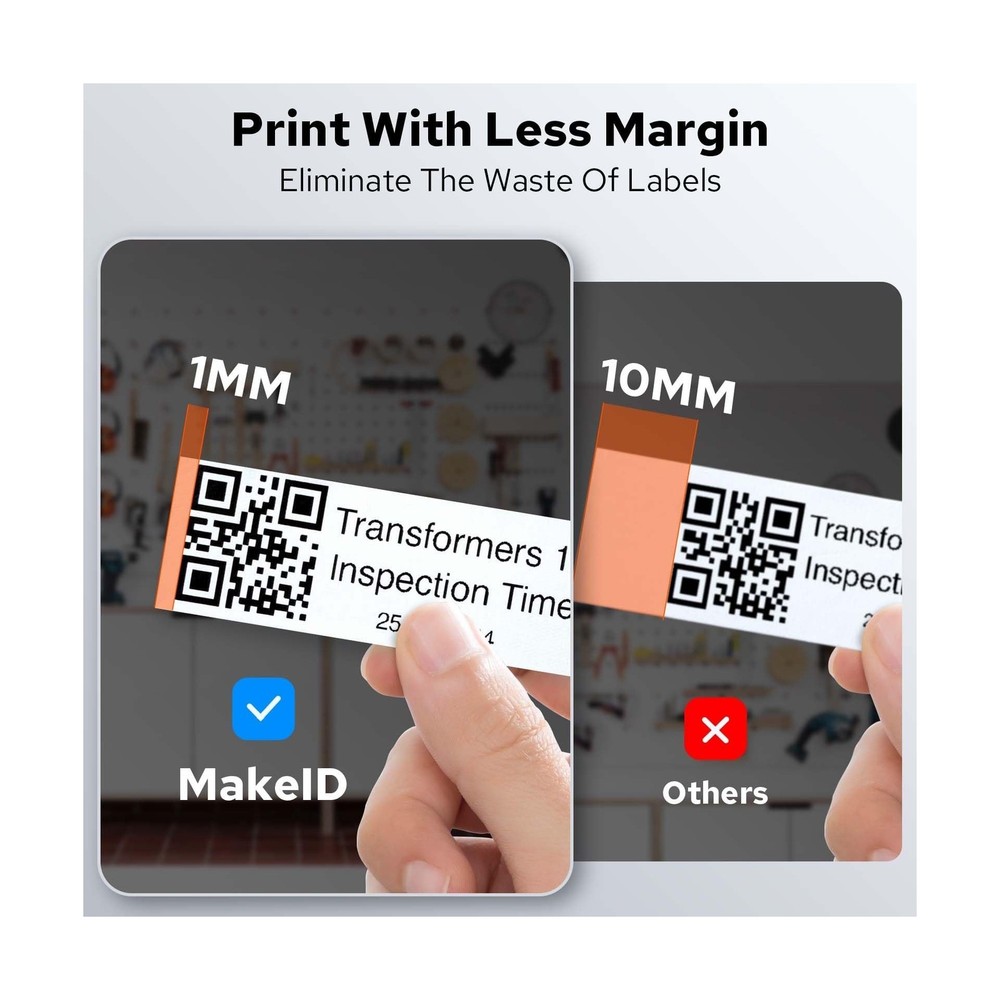Makeid P31S Industrial Label Maker Portable Bluetooth Printer with 0.75" x 19...