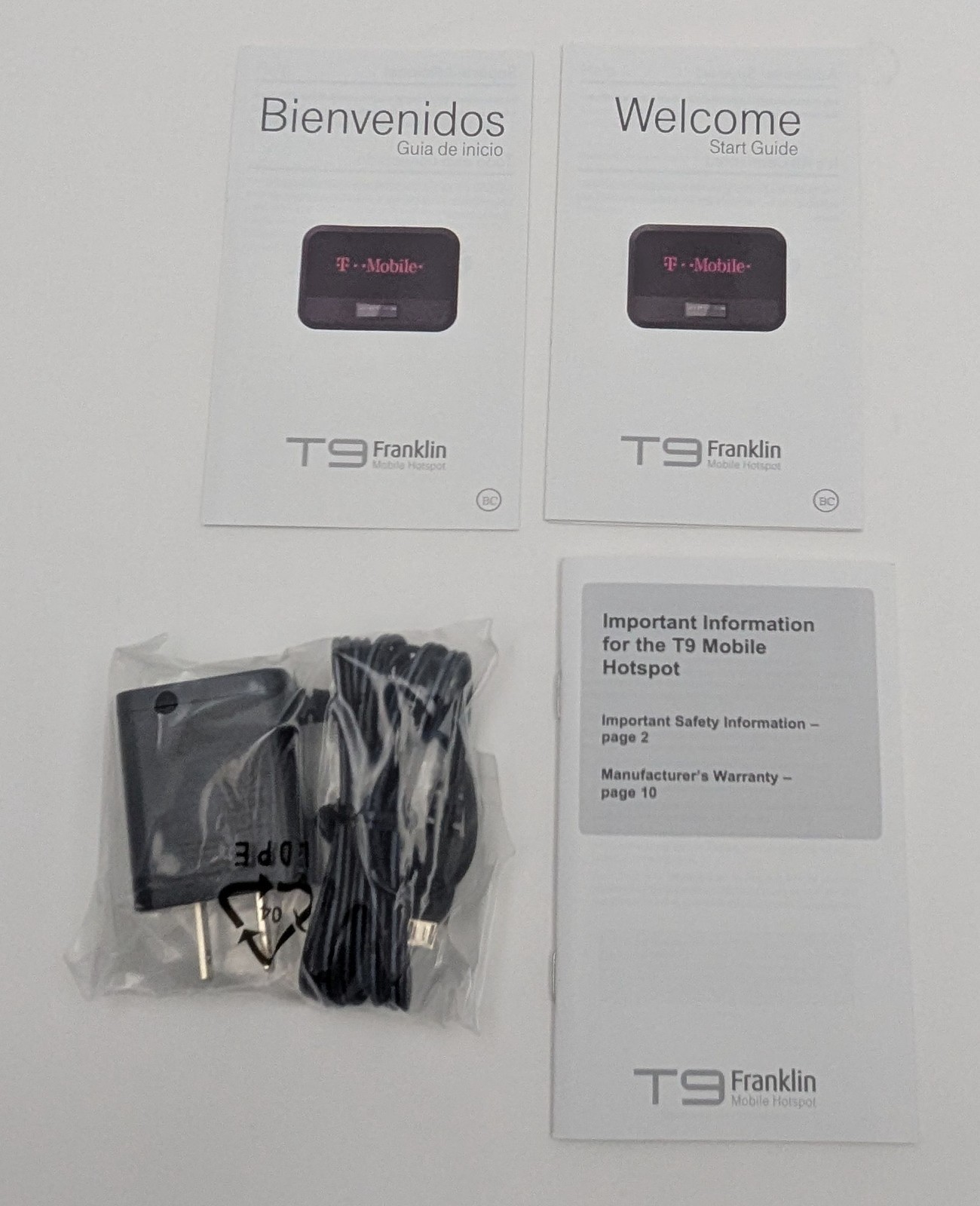 Franklin T9 RT717 T-Mobile 4G LTE Mobile Broadband WiFi Hotspot Modem Black NOB