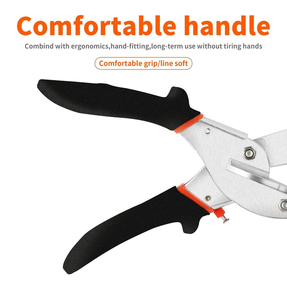 GARTOL Miter Shears, HD-3101 EU - Shears With Replacement Blades, Black