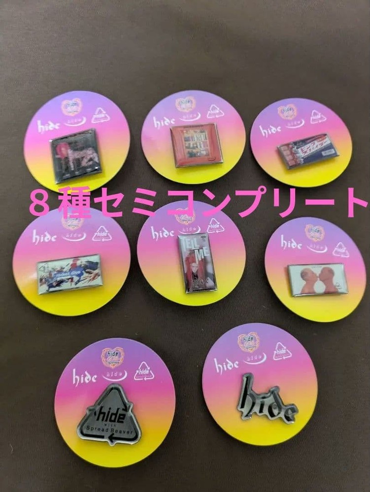hide CD jacket & logo collection pins capsule 8 types set