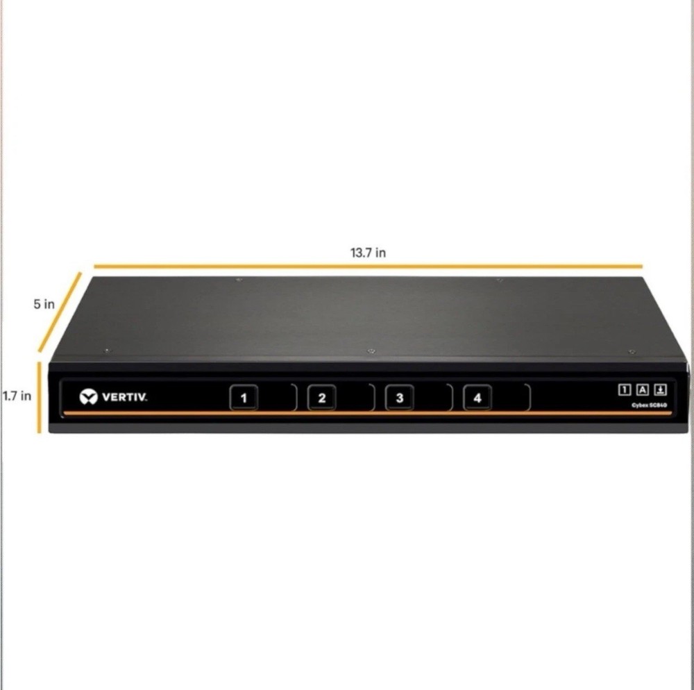 Vertiv Avocent SC840-001 Cybex SC840 KVM Switch 4 Port DVI & Computer Controller