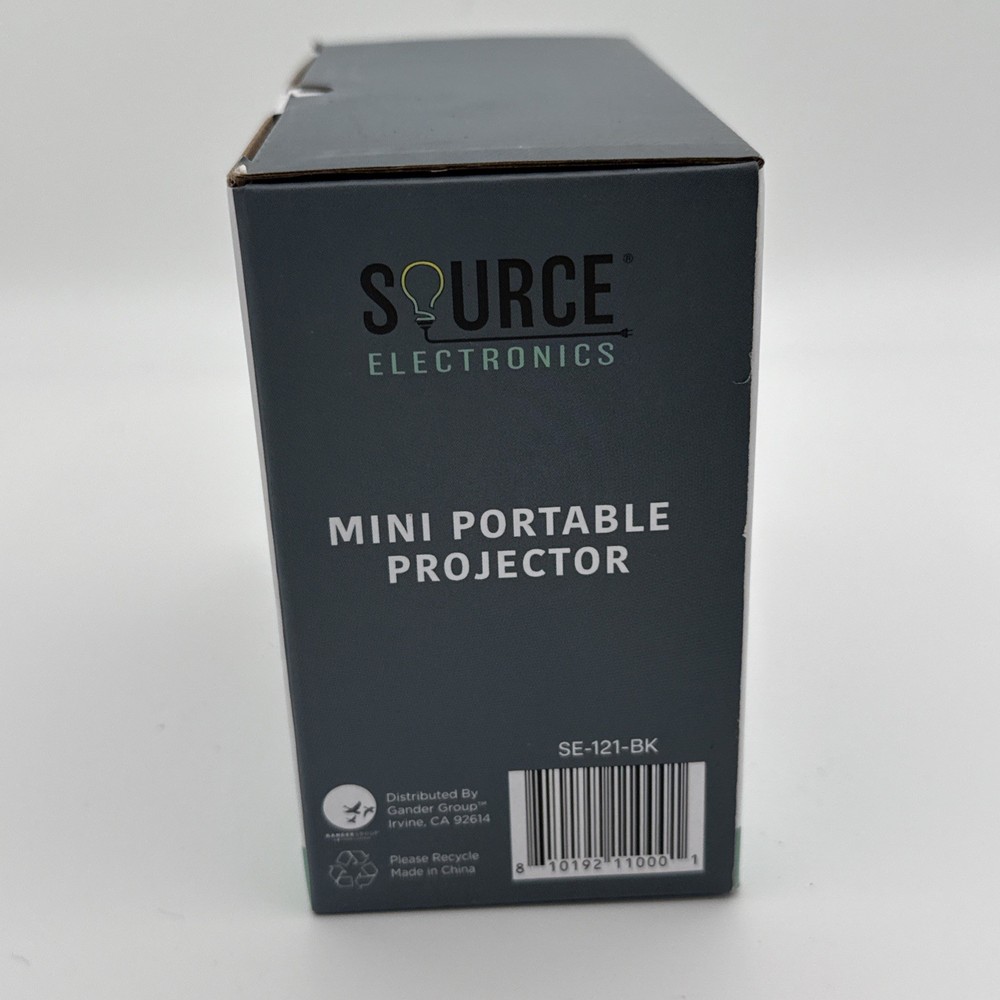 New Source Electronic Portable Projector Mini 6” NIB TFT LCD W/remote Bundle