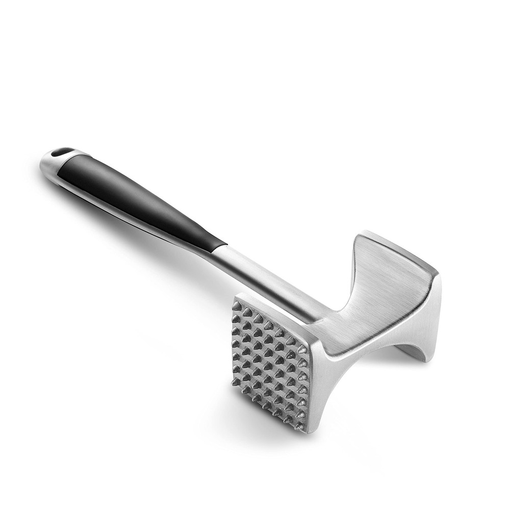 KITEXPERT Meat Tenderizer Hammer with Comfortable-Grip Handle, Silver