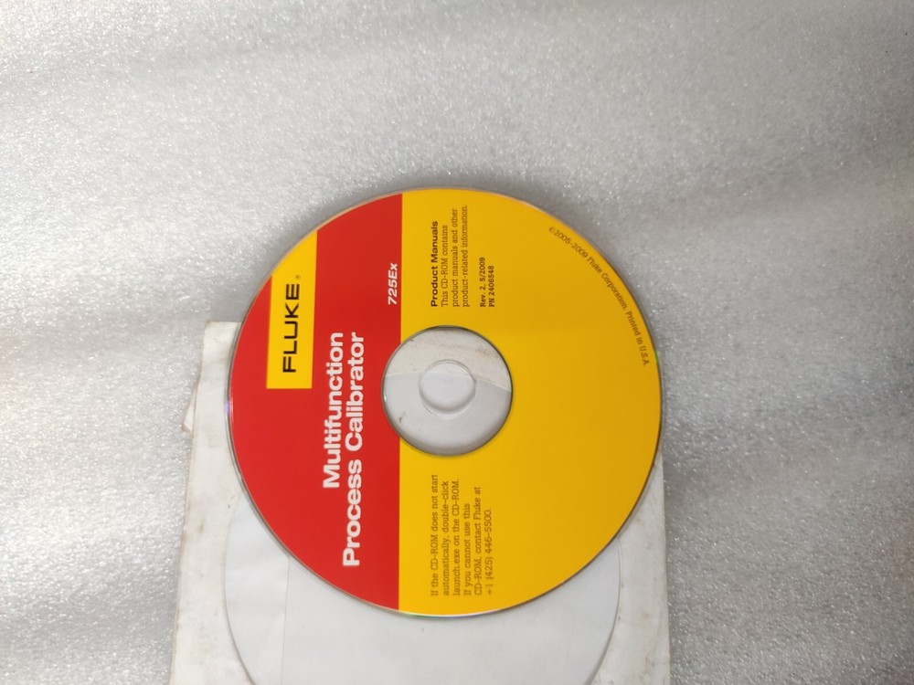 Fluke Multifunction Process Calibrator 725x Product Manuals CD