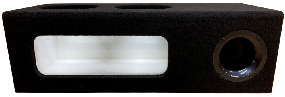Custom Ported Sub Box Enclosure for 2 6.5” DD Audio 1506A Subs - White Interior