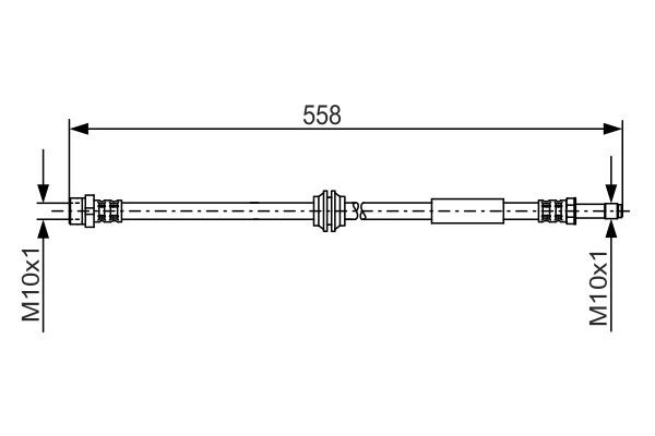 Brake Hose BOSCH 1987481182