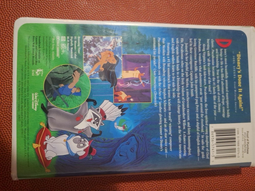 Pocahontas (VHS, 1996)
