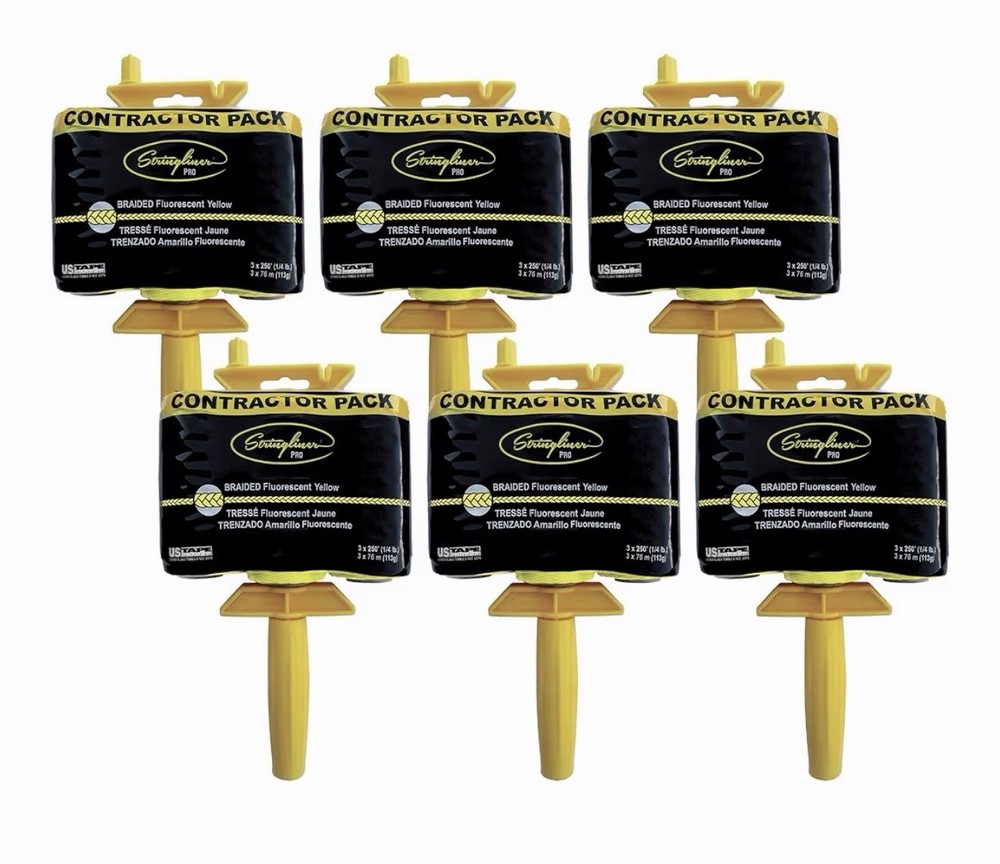 45165 PRO Reel Contractor Packs. Stringliner® PRO Fl. PINK Braid CTR PCK 6 Pack