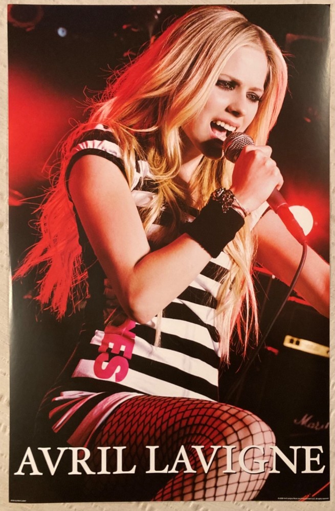Avril Lavigne 2008 Poster Tour Merch New Condition