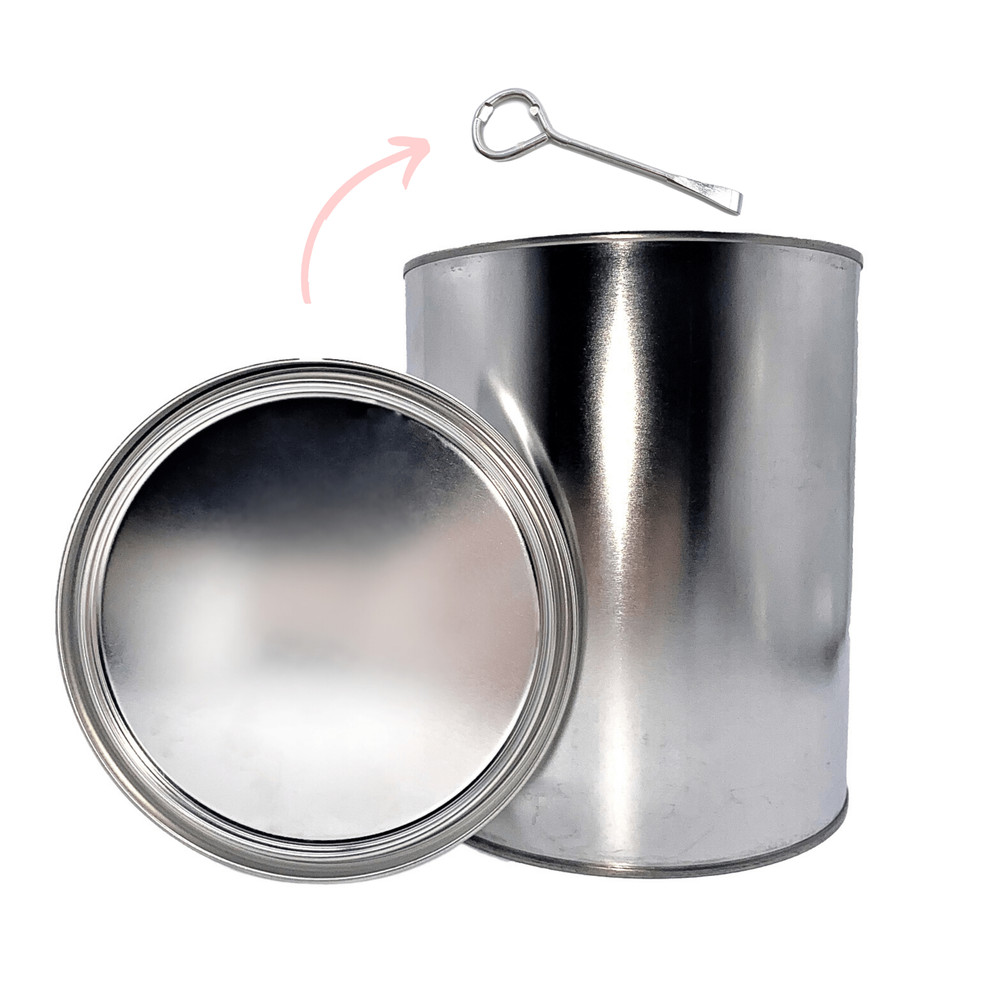 Blysk Empty Metal Gallon Size Cans