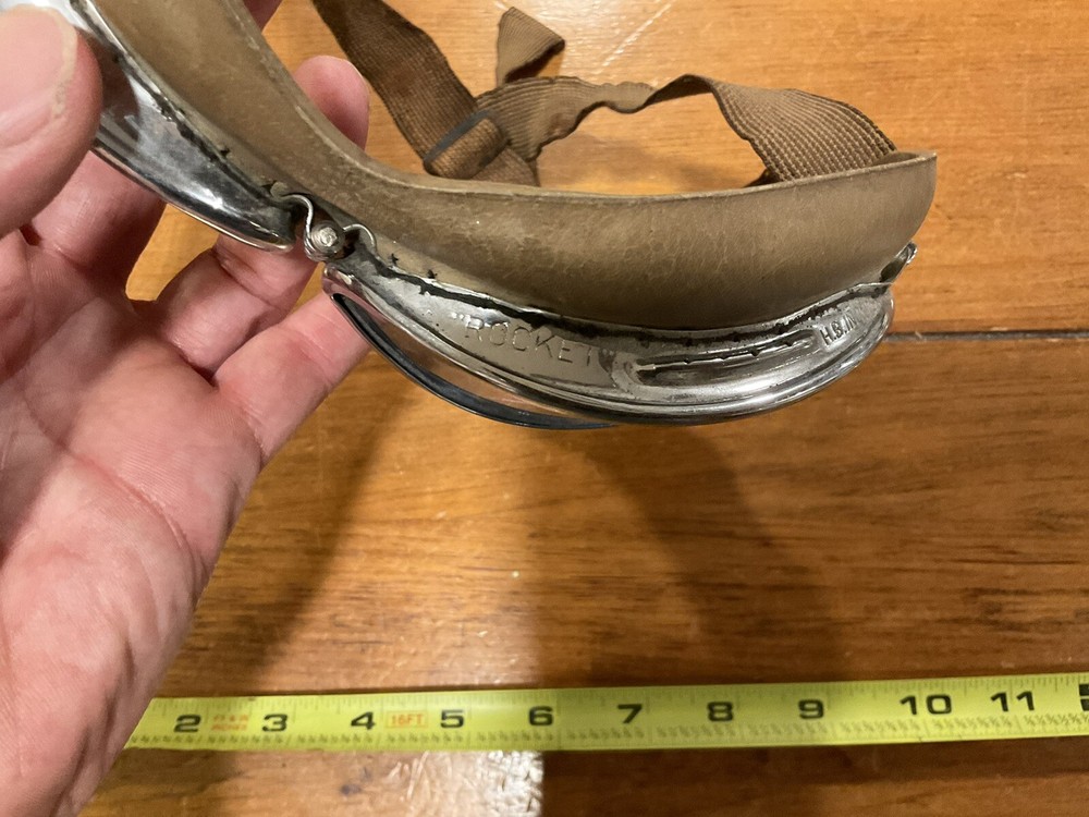 ORIGINAL WWII US PILOT HB ROCKET GOGGLES