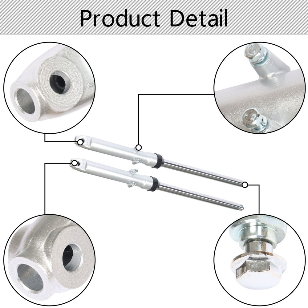 1 Pair 27" Motorcycle Front Fork Tubes Shocks Suspension Oil Absorber Replace...