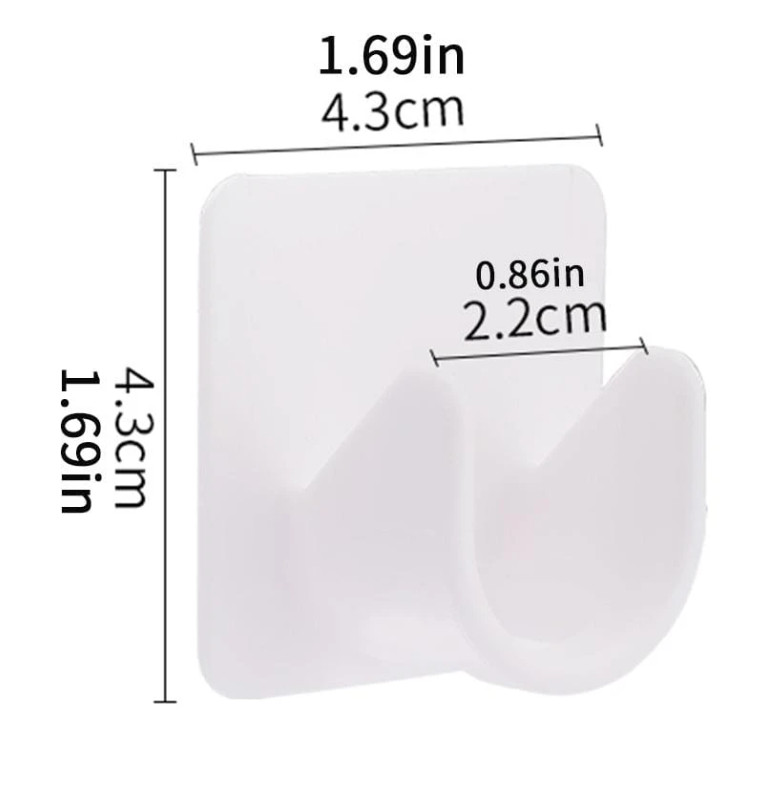 2pcs Solid Shower Curtain Rod Holder, Modern ABS Punch-Free Curtain Rod Rack-NEW