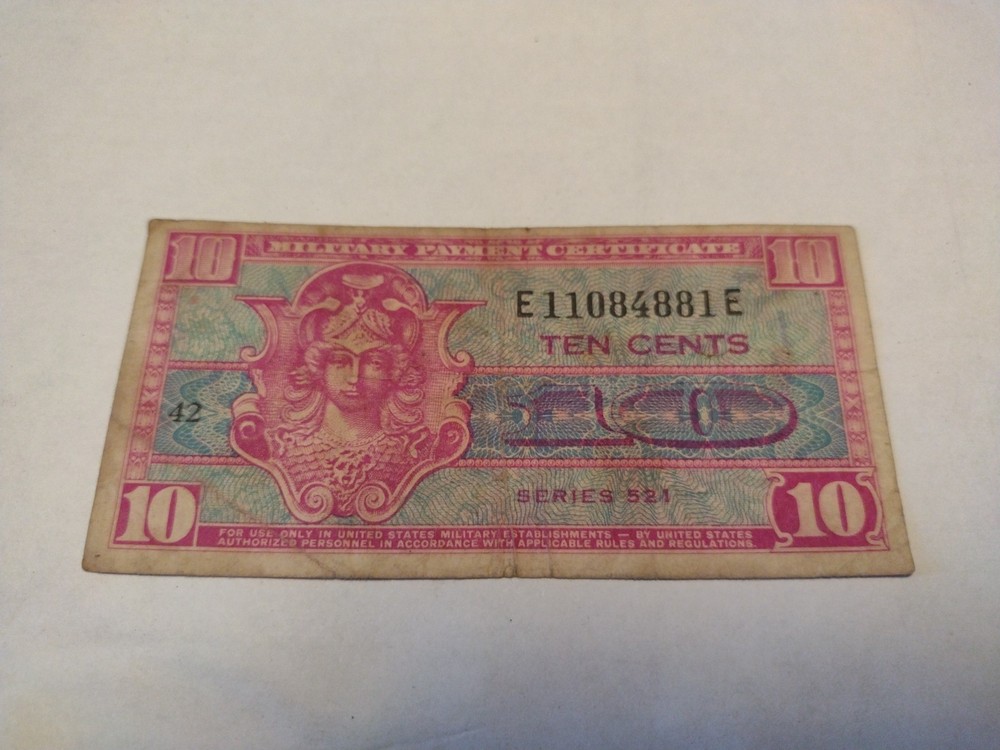 Military Payment Certificate Ten Cents