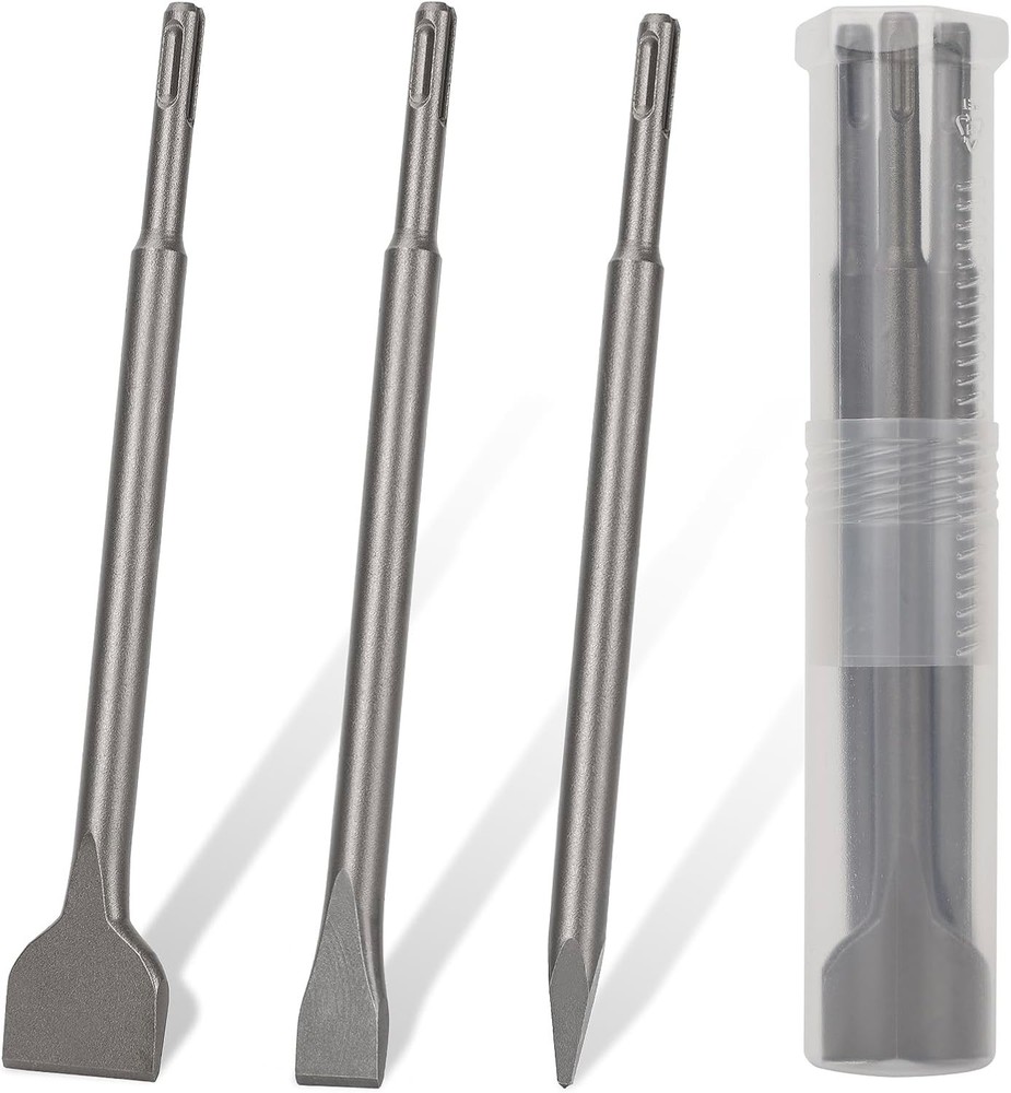 SDS-Plus Chisel Set for Rotary Hammer Drills, 3PC Masonry 3PCS