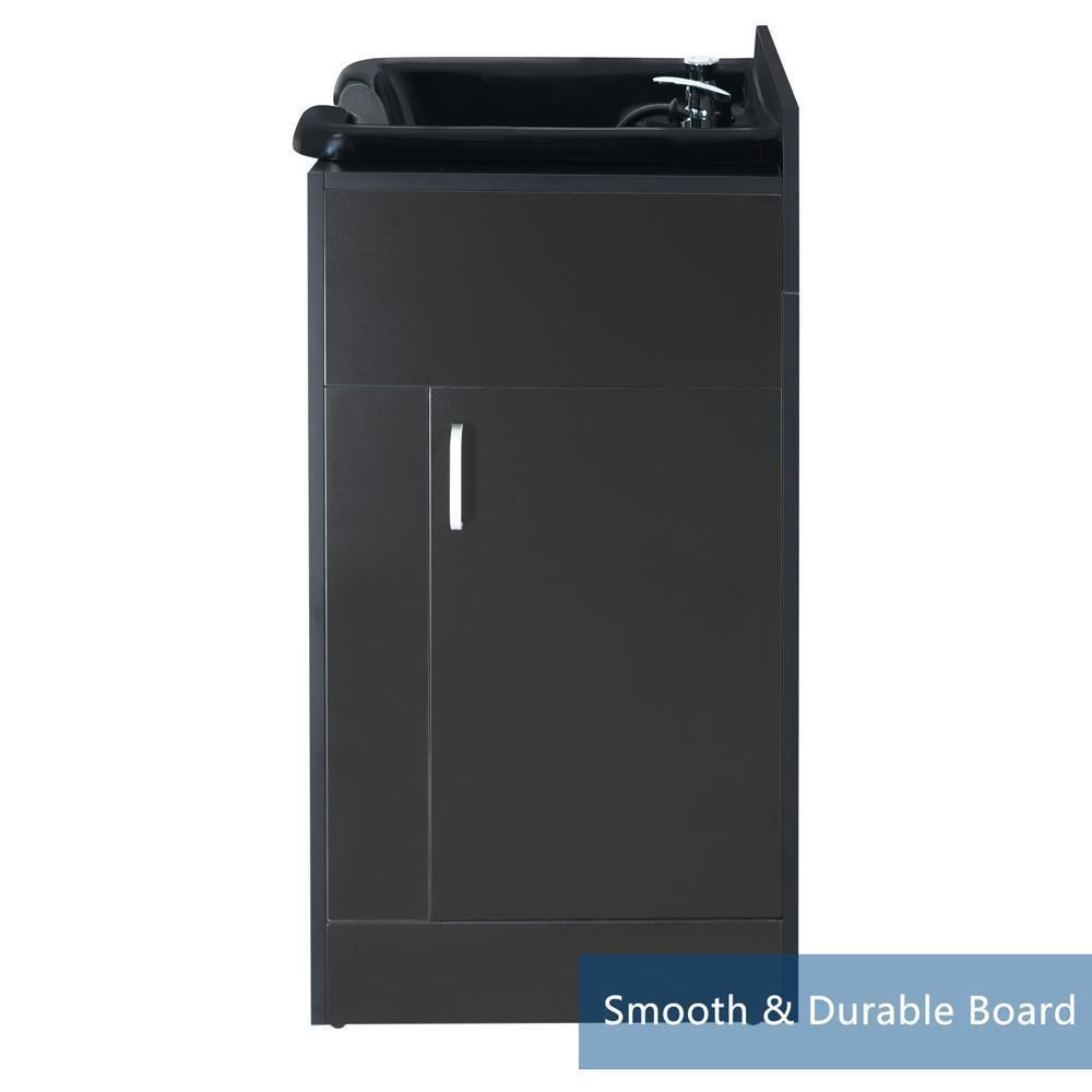 Backwash Shampoo Station Shampoo Bowl with Cabinet Hair Wash Sink for Salon Spa