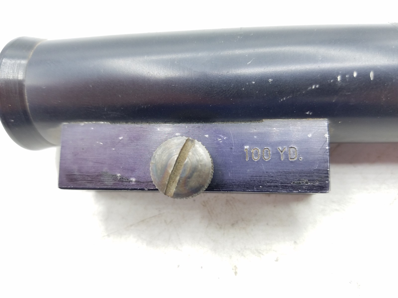 Vintage 1950's AL FREELAND Front Long 100 YD. Tube Globe Sight, F3 w/Peep Insert