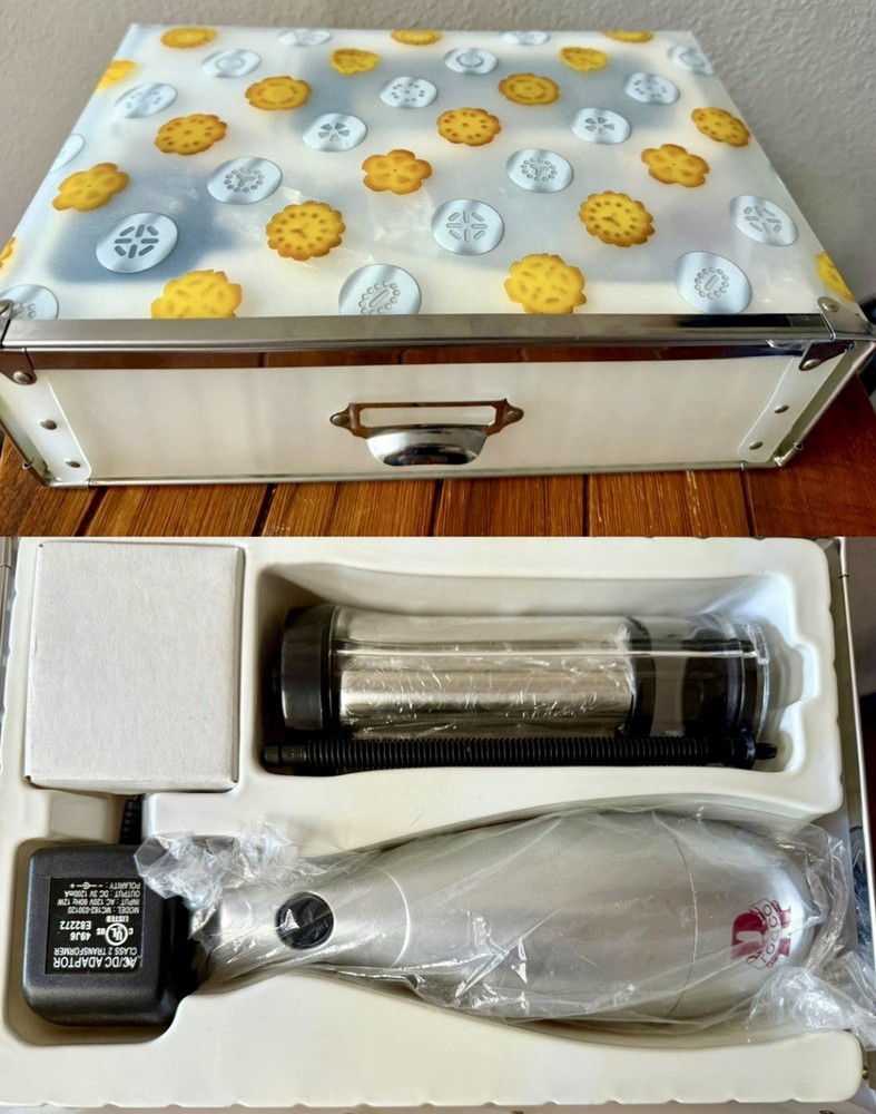 Rocco Cordless Cookie Press Kit~New  (missing Direction/Recipe Book)