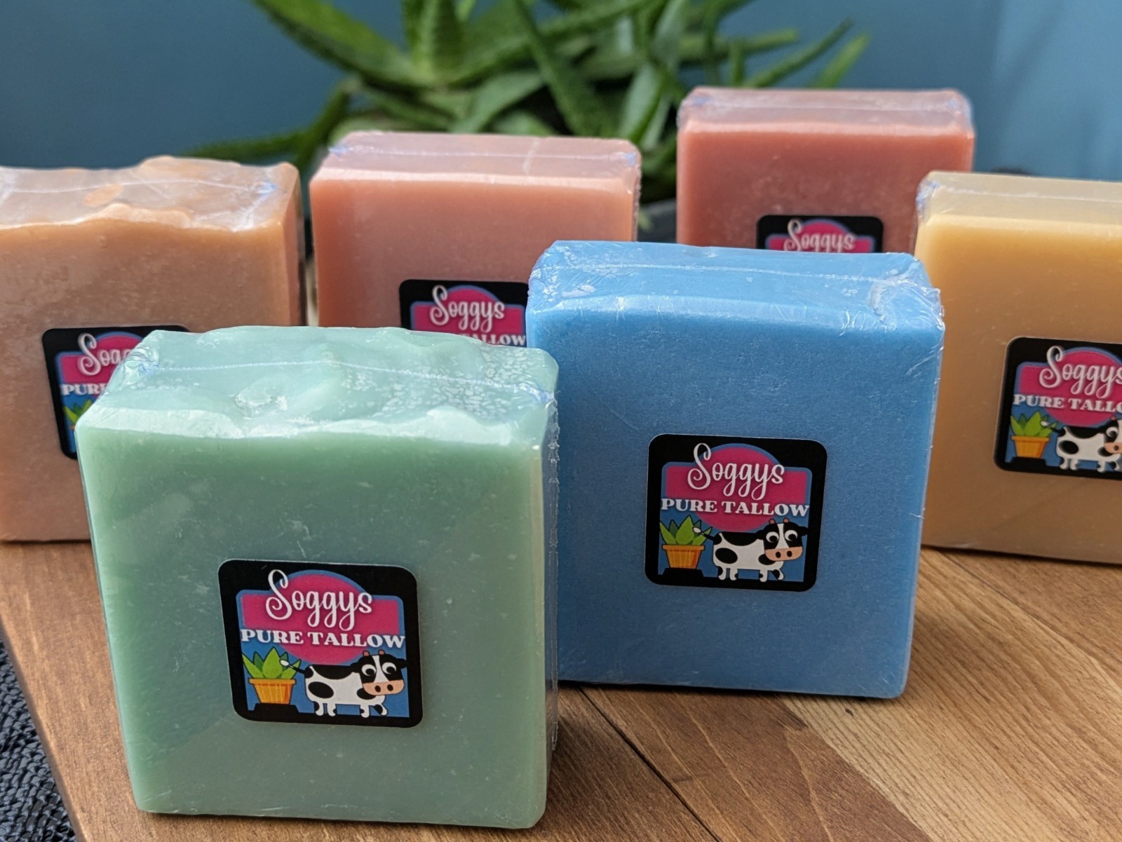 6 Handmade Tallow Soap Bars | Cold Process | Natural | Sensitive Skn | 6oz Each