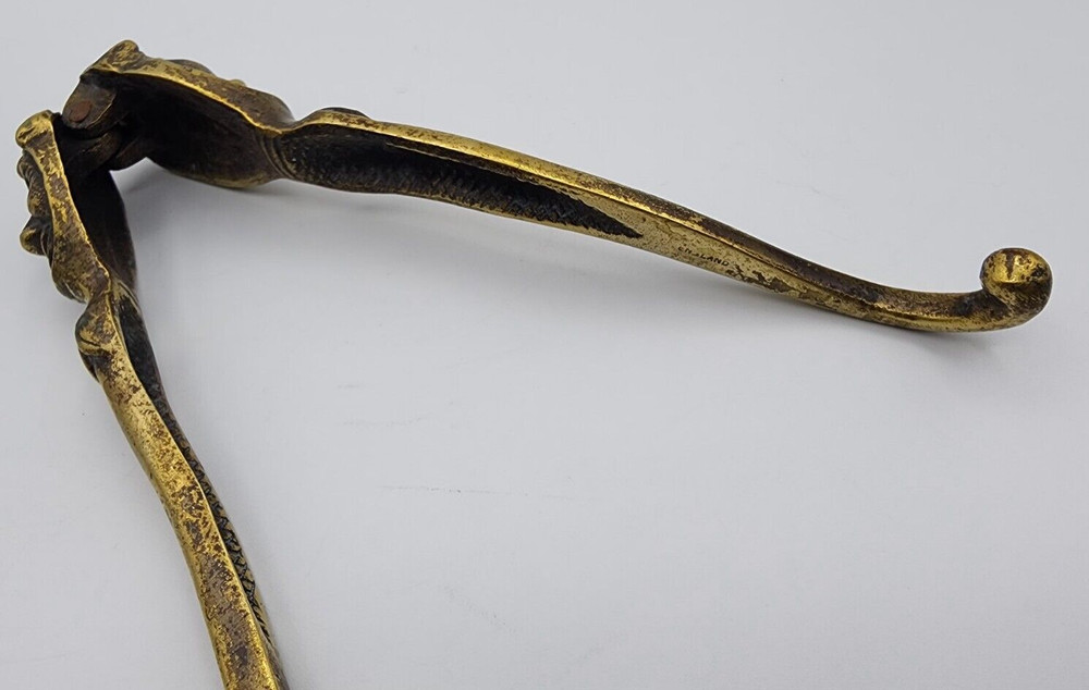 Brass Jester's Head Nutcracker 7" Long