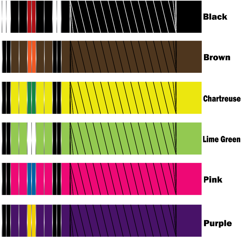 White Water Archery Primitive Medieval String Wrapped Arrow Wraps 4" Design 1b