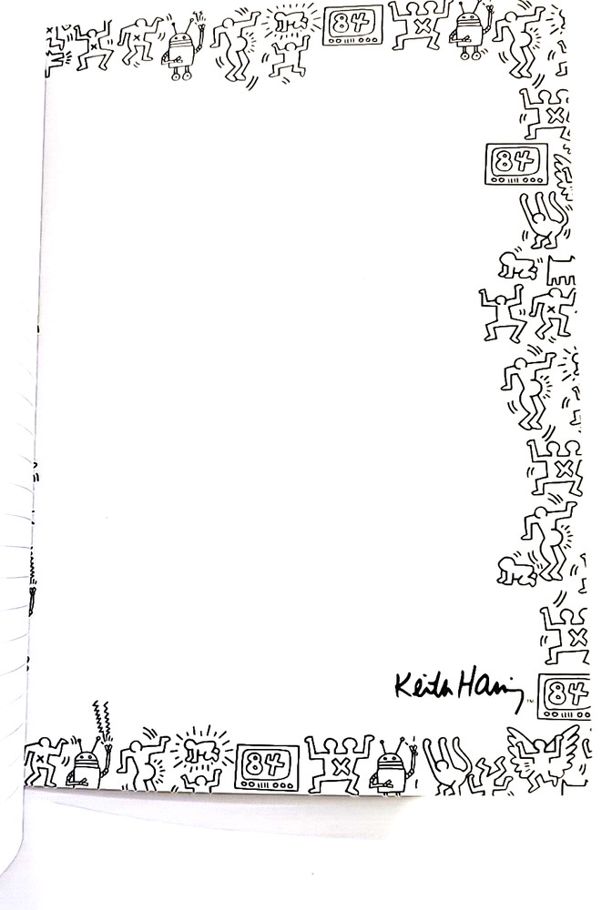 Keith Haring ECOmposition Book (Composition Style Journal) Lined 9.75” x 7.5”