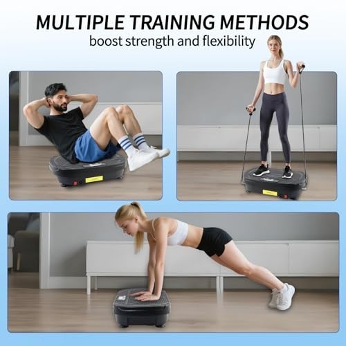 Vibration Plate Exercise Machine for Lymphatic Drainage & Fat Burning - Full Bod