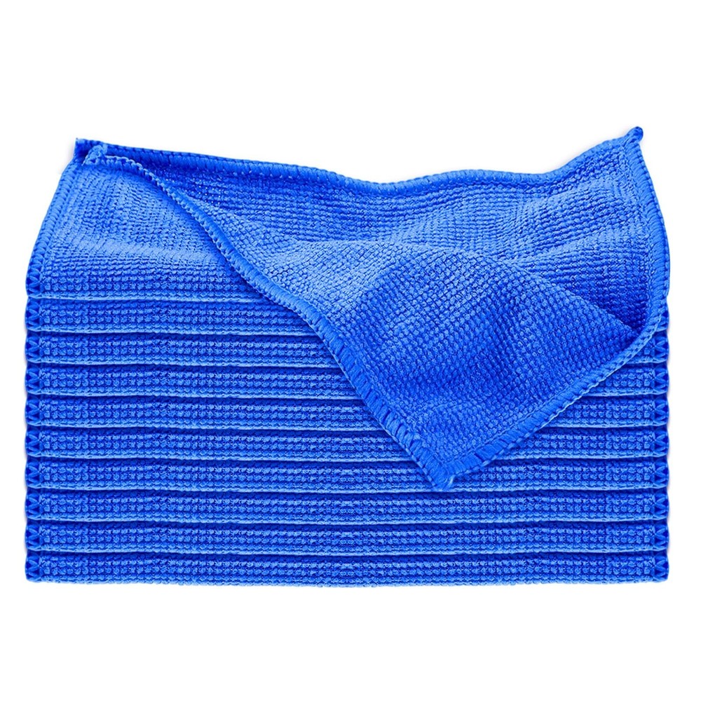 10 Pack Microfiber Cleaning Cloth 6"x6" Reusable Cleaning Rag Fast Drying Kit...