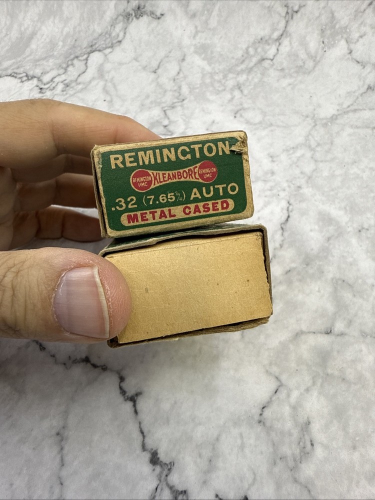 Empty Boxes .32 (7.65) Cleanbore Automatic Remington Box R1512