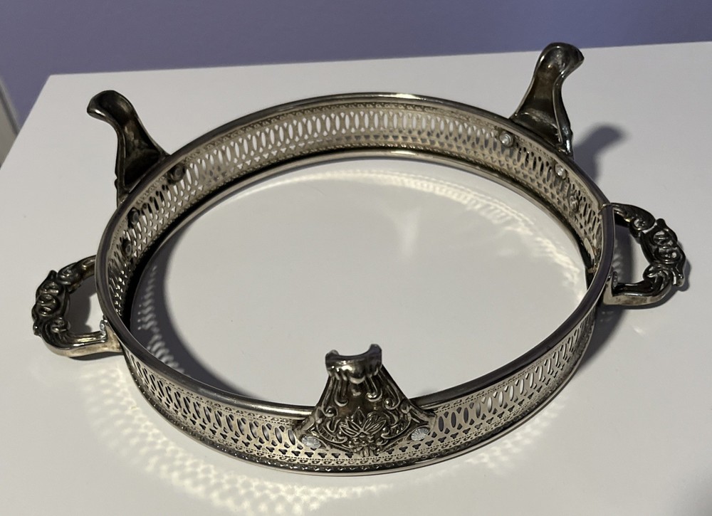 Vintage Silver Plated Server Base & Lid For Casserole Baking Serving Dish