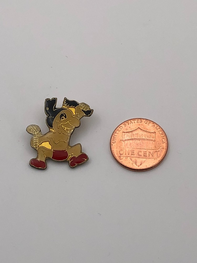 Vintage 80's Hillbilly Character Lapel Pin