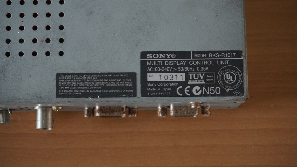 SONY BKS-1617 multi display control unit