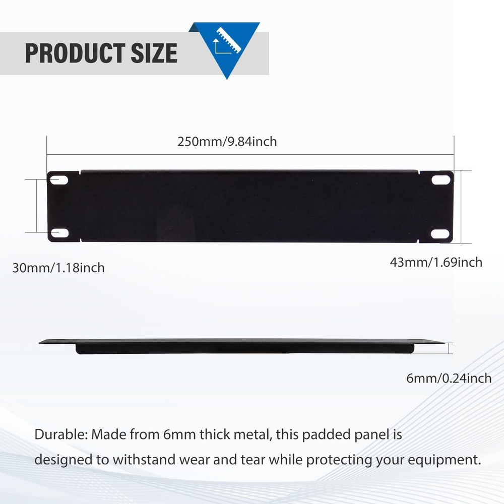 1U Blank Panel Rack Mount for 10 Inch Server Rack/Network Cabinet/DeskPi Rack...