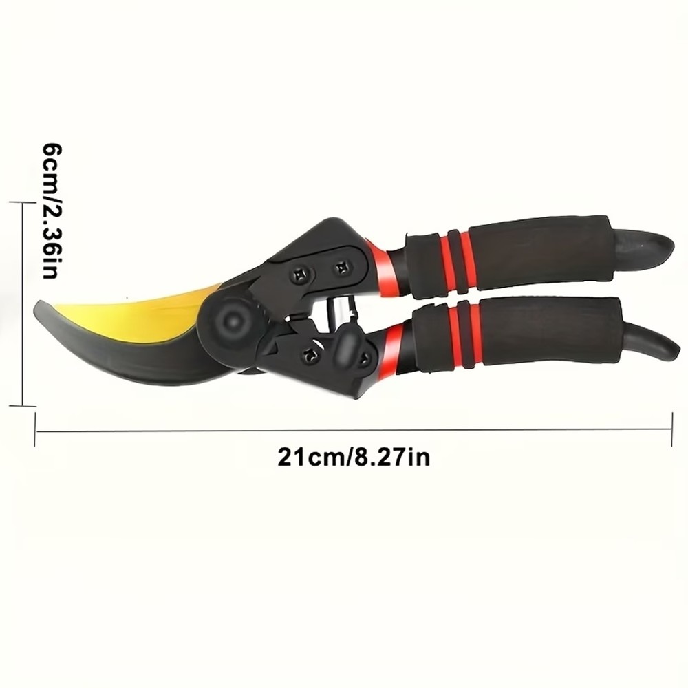 Pruning Shears for Gardening Ergonomic Handle Sharp Blades for garden Black