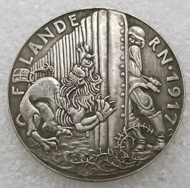 Satirical Coin "Siegespreis" or "Prize of Victory" medal, created in 1917