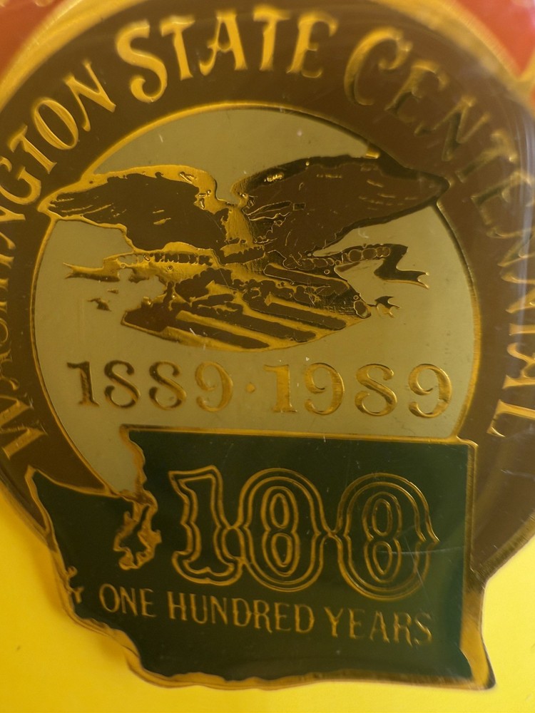 Vintage Budweiser Beer 100 Years Washington State Centennial Pin