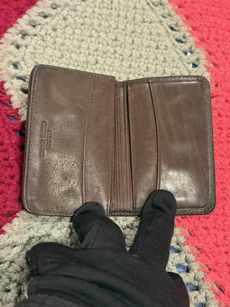 Buxton Front Pocket Leather Double ID Window Cardcase, Brown