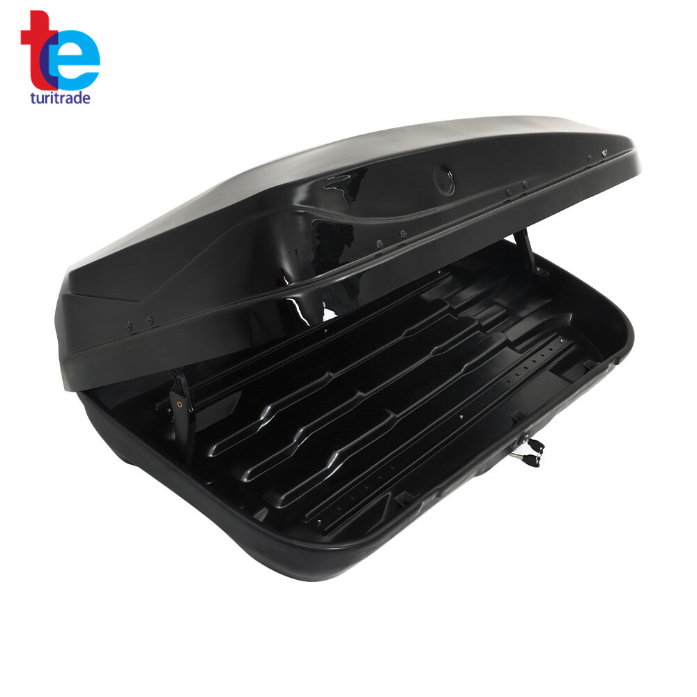 14 Cubic Feet Car Top Cargo Carrier Vehicle Roof Mount Luggage Storage Box 2 Key