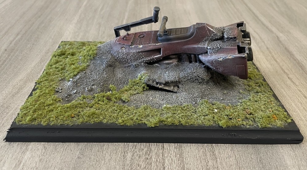 Star Wars Crashed Speeder Display Base ( 5in x 7in)