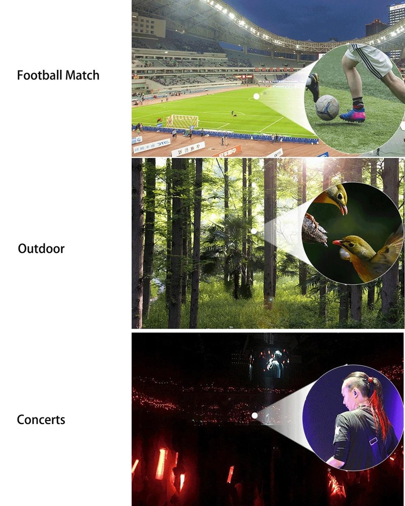 Mini Telescope for Adults,2000X24 Monocular Focus Optics Telescopes onocular ...