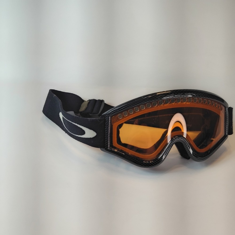 Oakley E Frame Goggles Black Ski/Snowboard Amber Lens